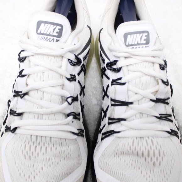 Nike Air Max 2015 Shoes Mens 9.5 White Black knit CD7625-100 Running Walking Gym - Picture 9 of 15